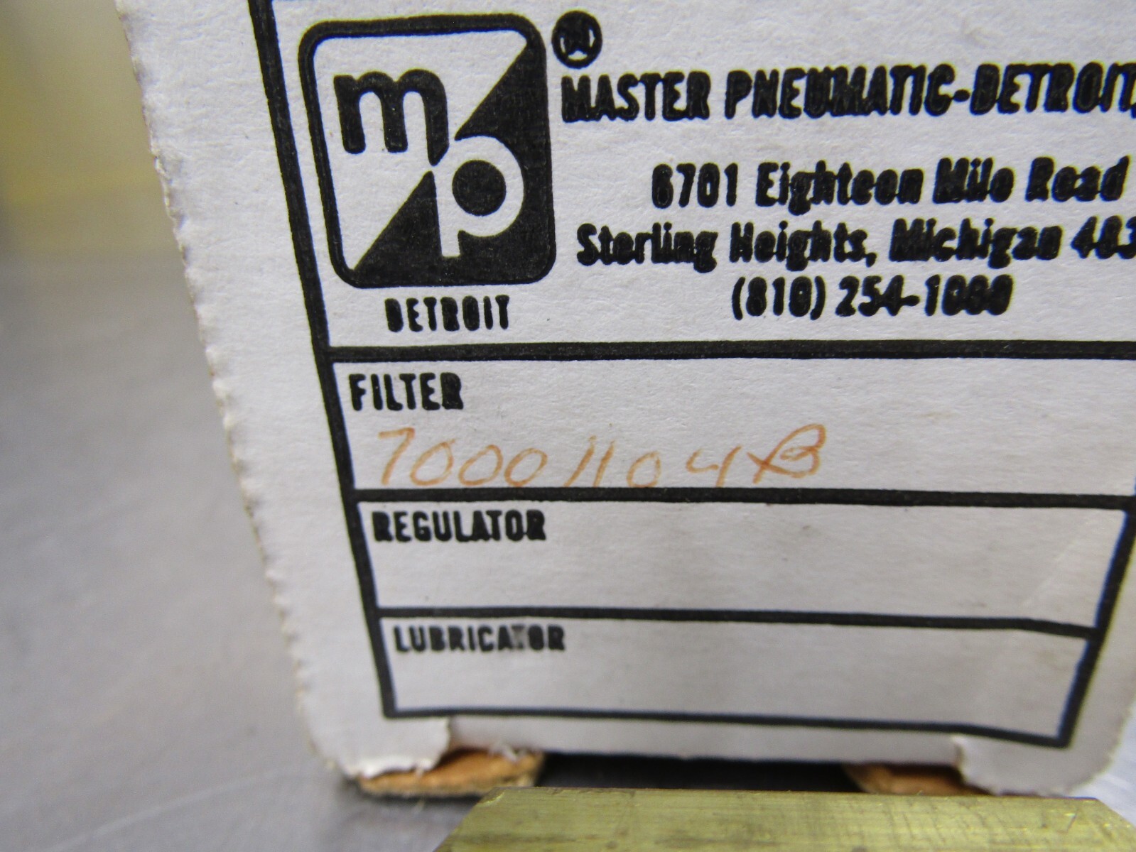 Master Pneumatic 70001104B – Missing Gaskets