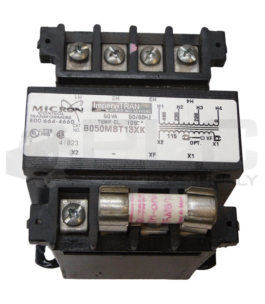 MICRON IMPERVITRAN CONTROLS B050MBT13XK CONTROL TRANSFORMER 50/60HZ