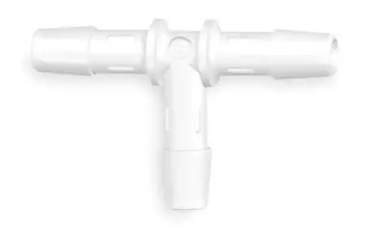 ELDON JAMES T0-8WP Tee,1/2 In,Barbed,Polypropylene, Box Of 1500
