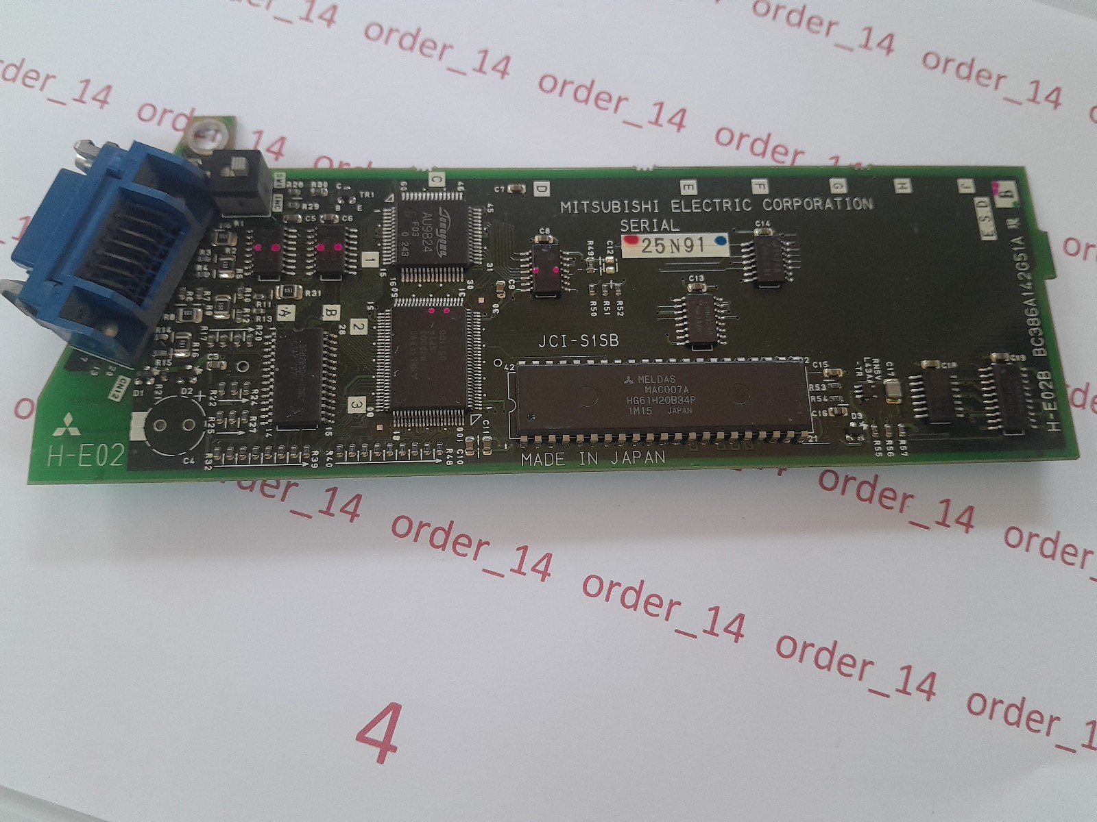 MITSUBISHI ELECTRIC CORPORATION SERIAL H-E02 USED.