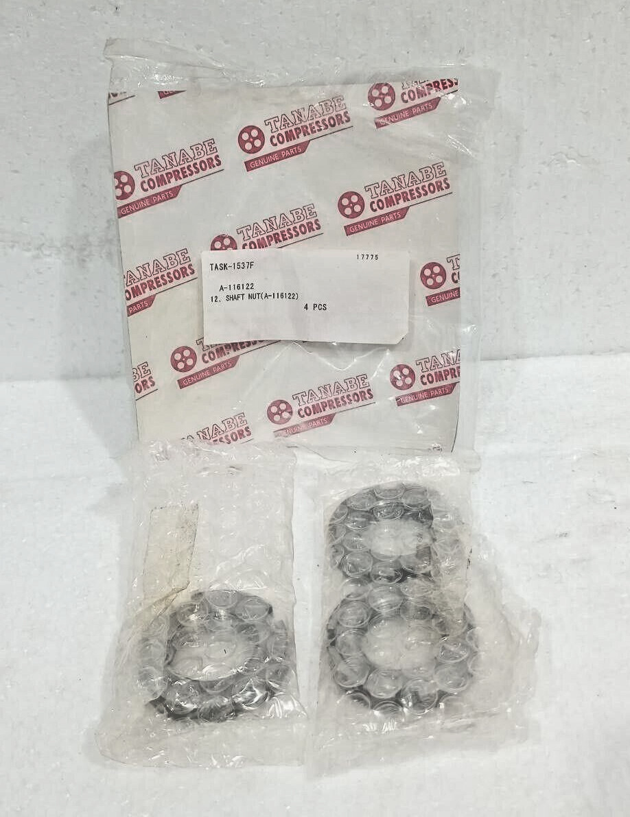 TANABE COMPRESSOR A-116122 SHAFT NUT TASK-1537F 3PCS NEW FAST SHIPPING