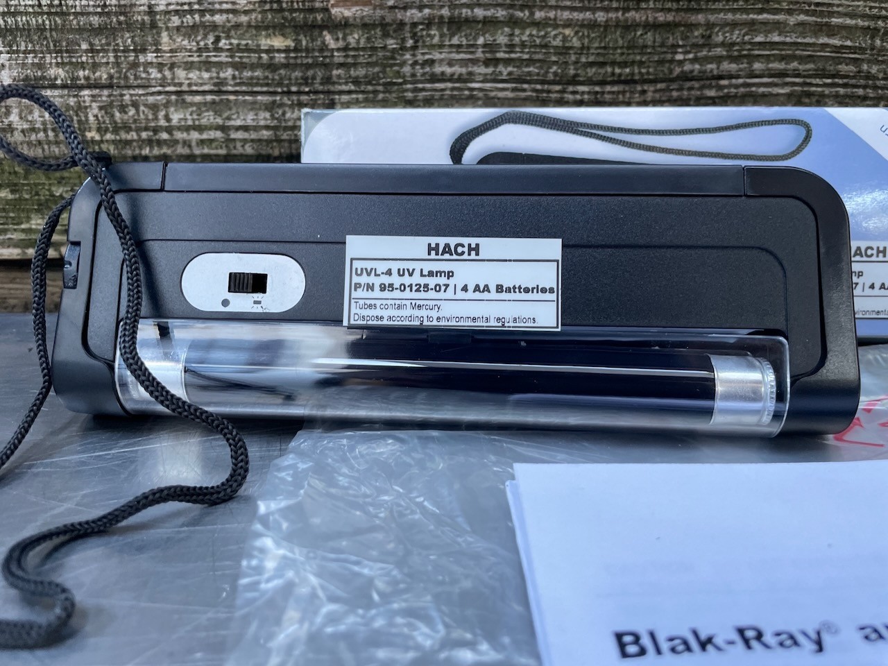 Hach UVL-4 UV Ultraviolet Lamp PN: 95-0125-07