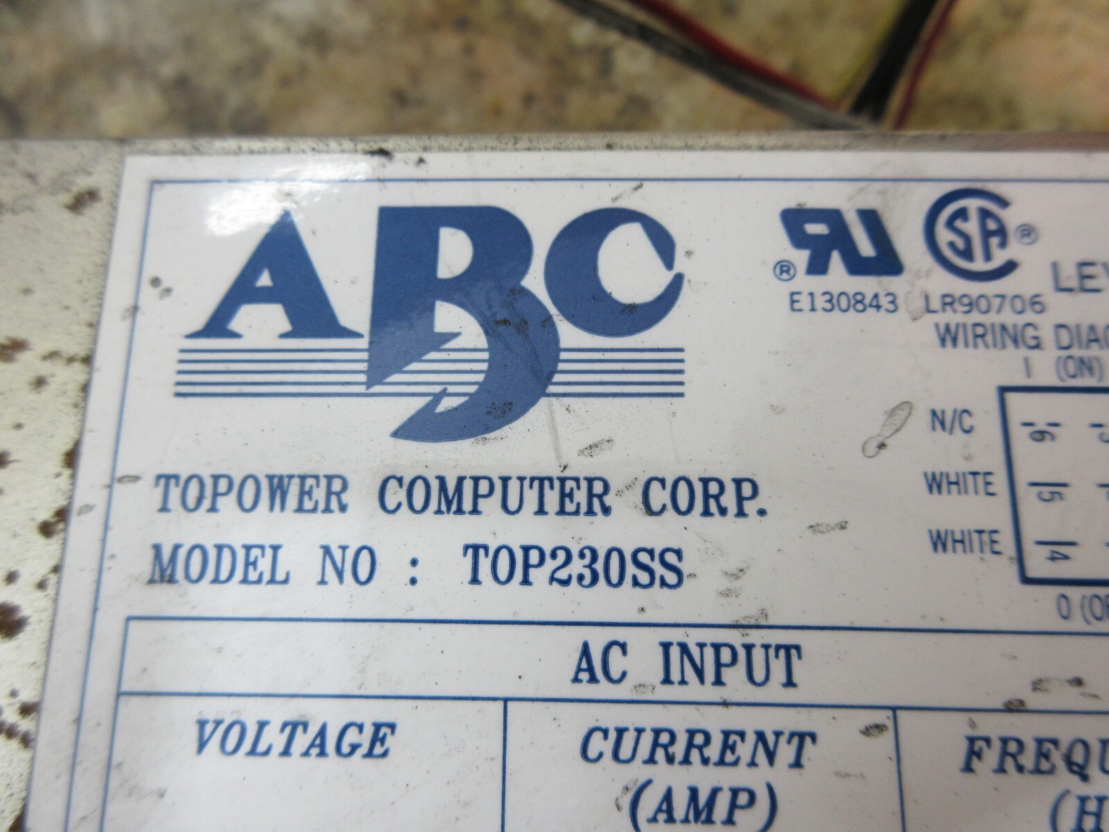 ABC TOPOWER SUPPLY TOP230SS TOP230BS TOP230ATT TOP250SS TOP250BS TOP250ATT