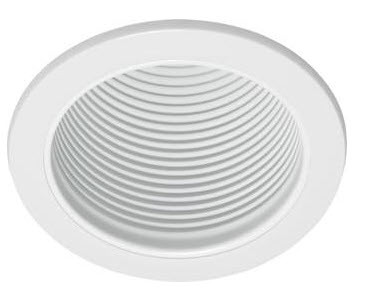 Juno Lighting V3024WWH QA 6 VuLite Conical Baffle Trim – White w/ White Baffle