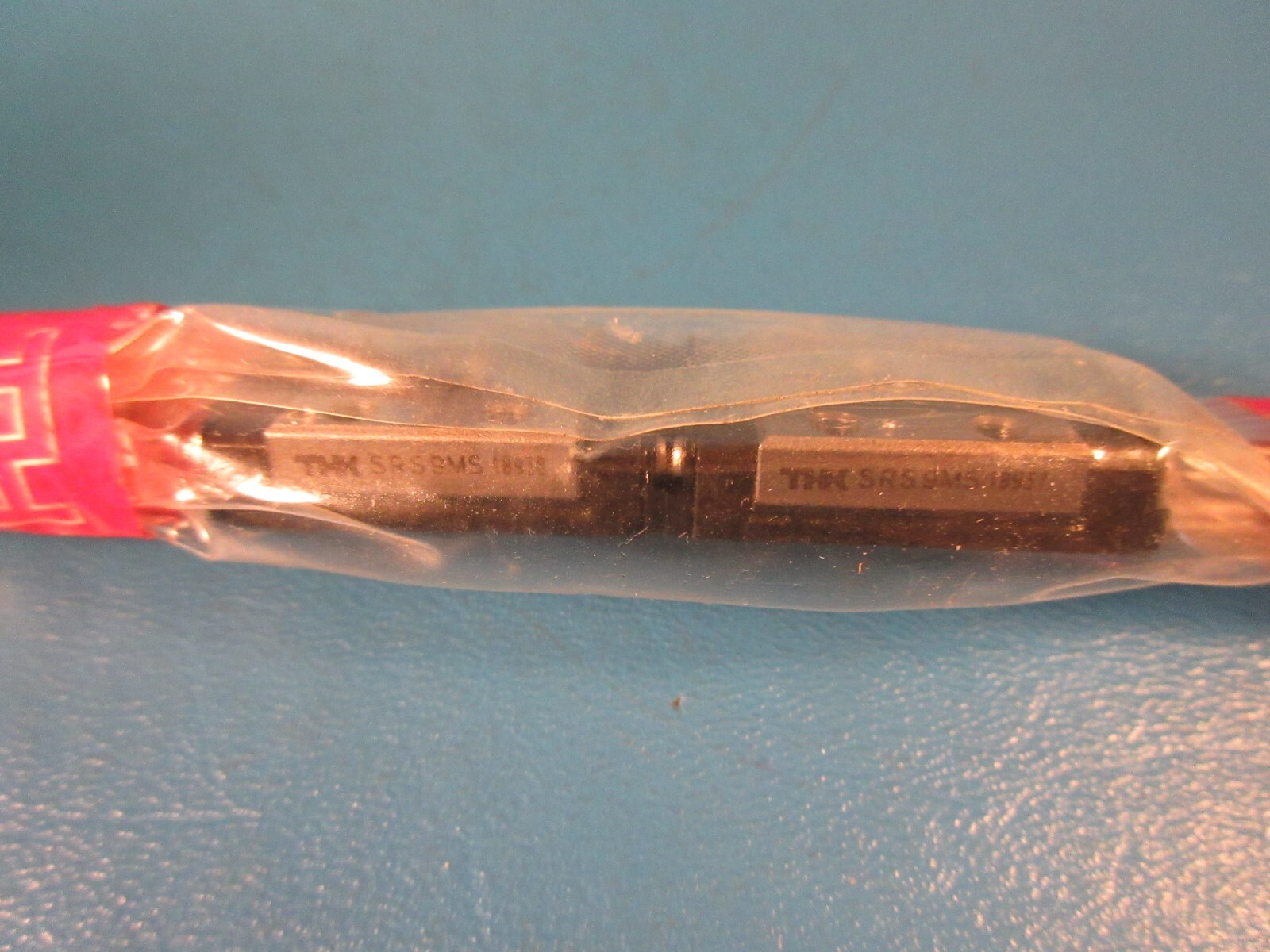 THK 2RSRS 9MUUS+220 LPM, two SRS9MS Linear Guide Blocks on a 220mm Rail