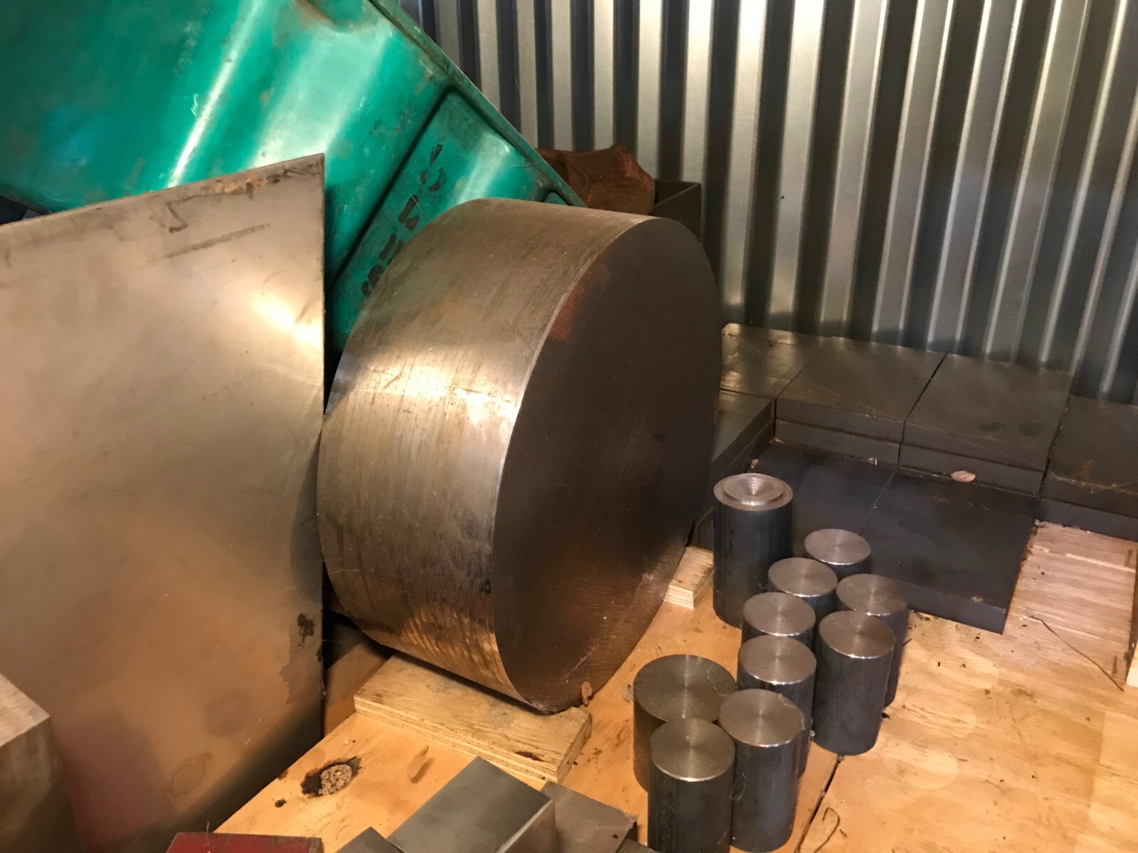 8620 HOT ROLLED FORGED STEEL ROUND BAR DROPS 14″ DIAMETER X 5.125″ LONG