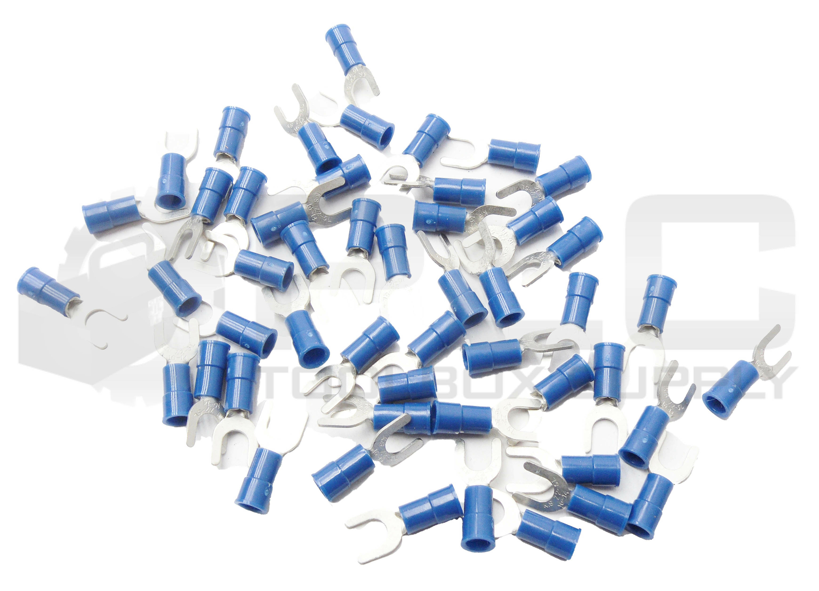LOT OF 7 BAG OF 50 NEW 61565701 FORK TERMINAL 16-14GA 8-10 STUD TOTAL 350