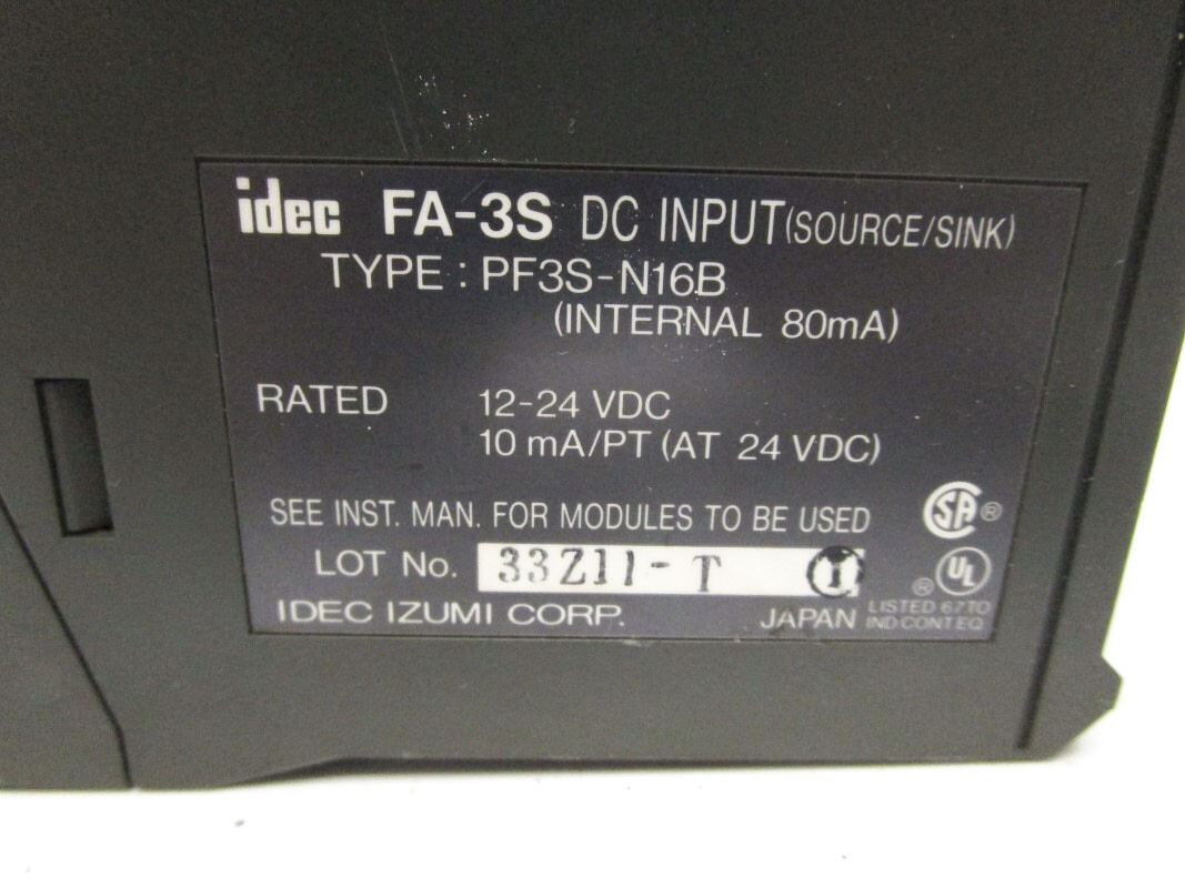 IDEC PF3S-N16B 12-24VDC NSNP
