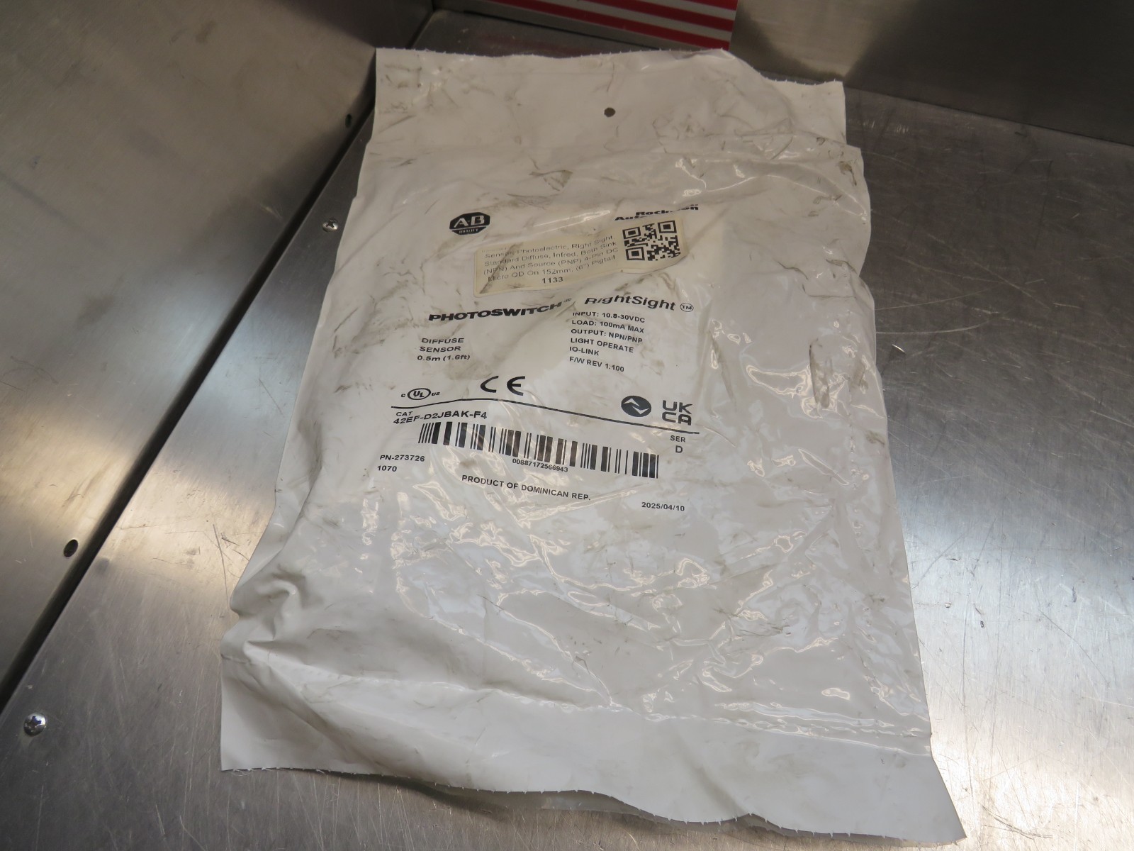 Allen Bradley 42EF-D2JBAK-F4 Photoswitch Ser. D