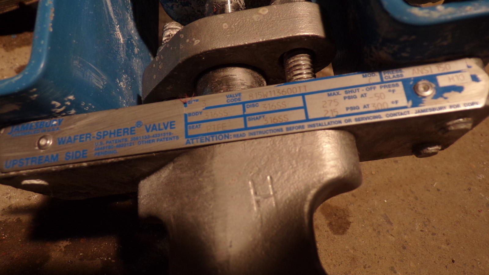 Stonel Quartz MQ 2VE1R Jamesbury Water Sphere Valve 815W1136001 K022112 Assembly