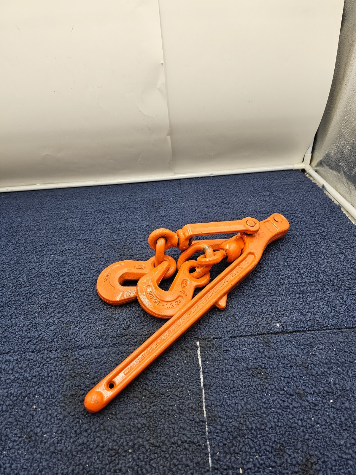 3/8″ G7 to 1/2″ G4 Lever Load Binder Forged Steel Powder Coated Orange
