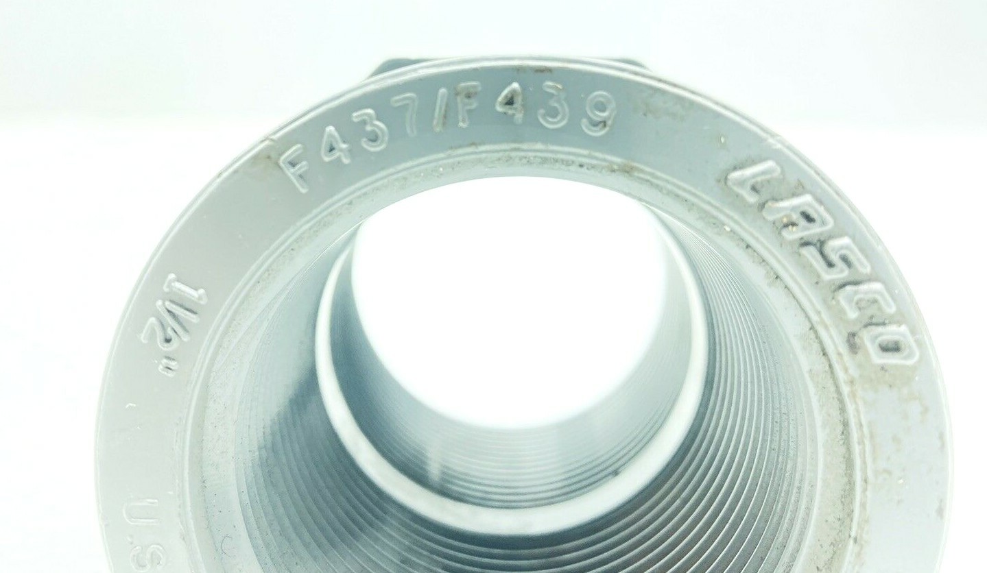NEW LASCO F437/F439 1-1/2″ SCH 80 FEMALE ADAPTER CPVC BARREL
