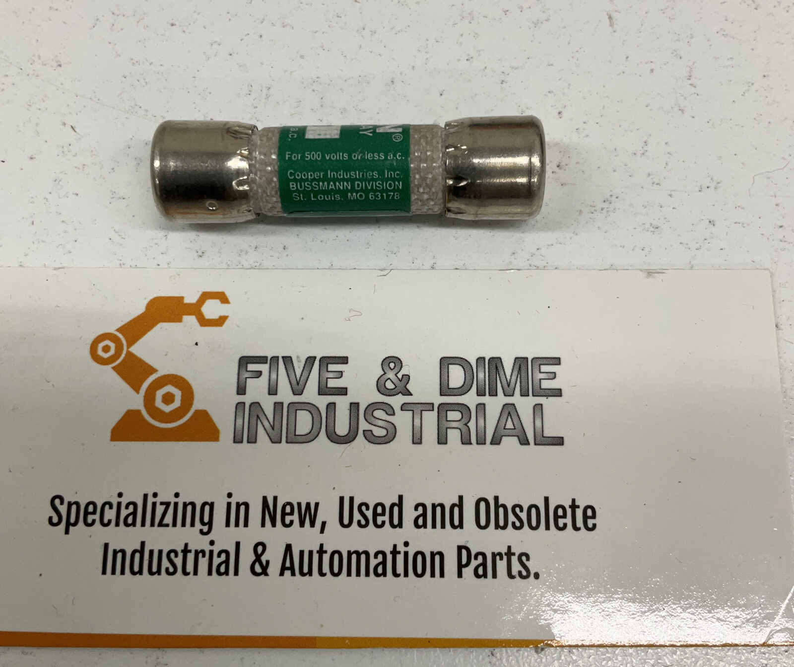 Bussmann FNQ-1 – 1A Lot of (2) Tron Time-Delay Cartridge Fuses 500V