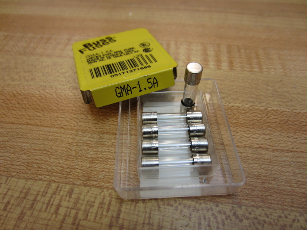 Buss GMA-1.5A Bussmann Fuse Cross Ref 6F099 (Pack of 10)