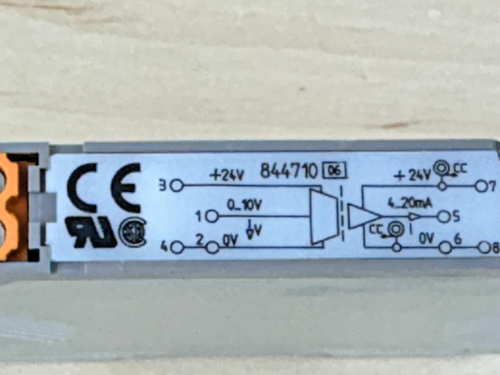 Weidmuller WAS4 VCC DC 0-10, 4-20MA Signal Converter / Disconnector, 84471 06