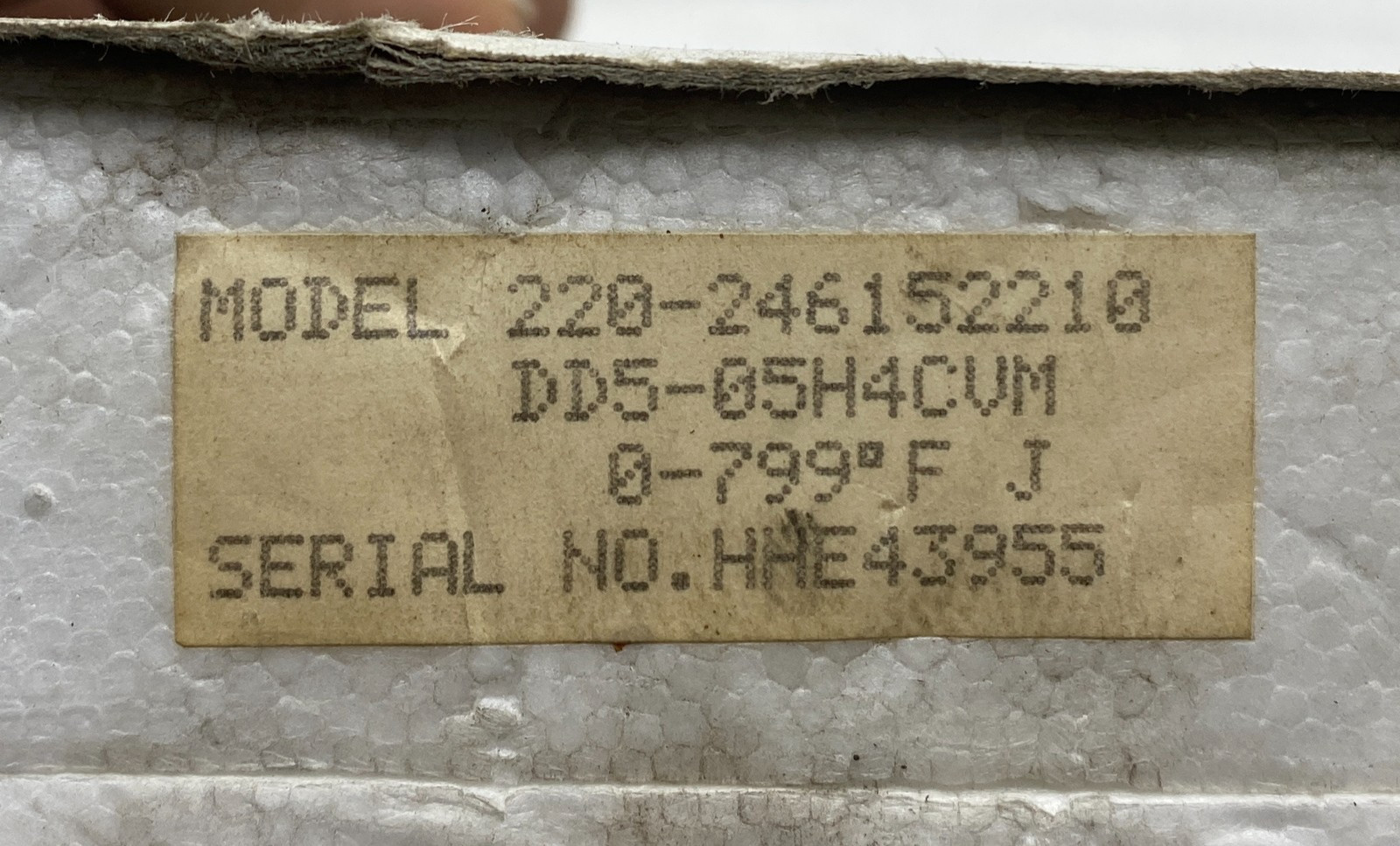 Dowty Electronics DD5-05H4CVM Temperature Controller Type-J 220-246152210 ✅