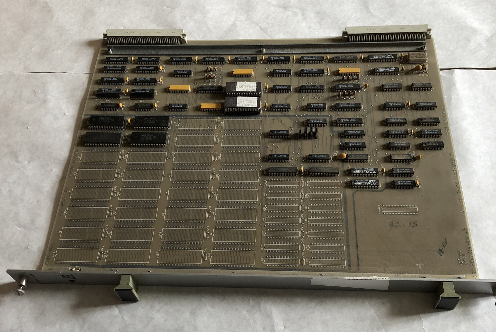 SIEMENS 560-2130,TEXAS 2601334-000,SCHEM 2601332,64K MEM GOOD CARD,5602130,BI