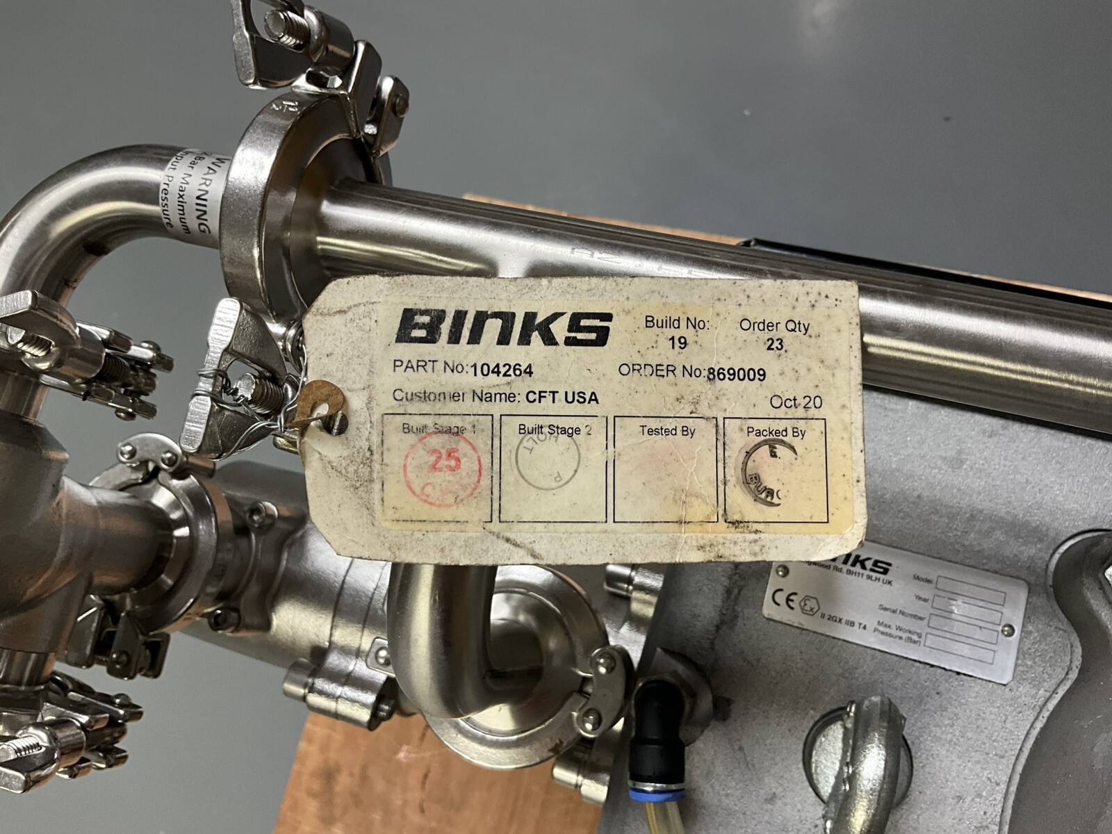 Binks 104264-21 E2-15 Smart Pump w/ C/W PRV (New)