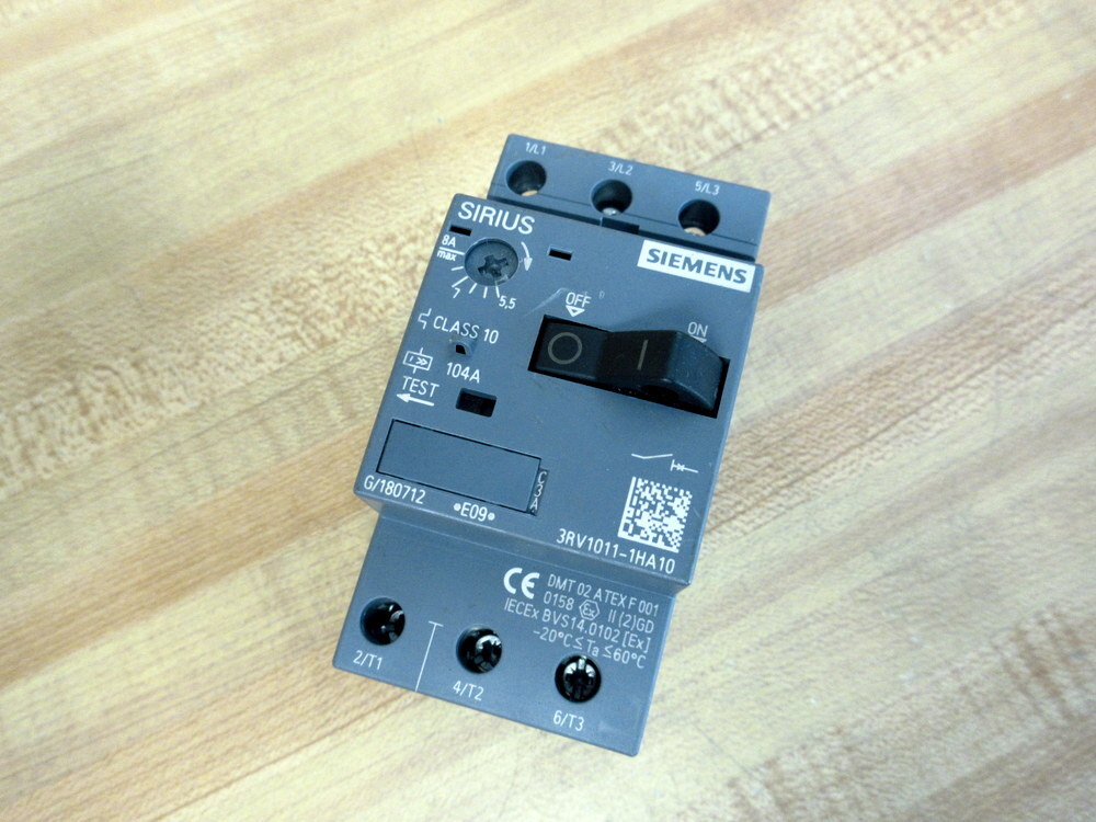 Siemens 3RV1011-1HA10 Circuit Breaker 3RV10111HA10 G/180712 *E09*