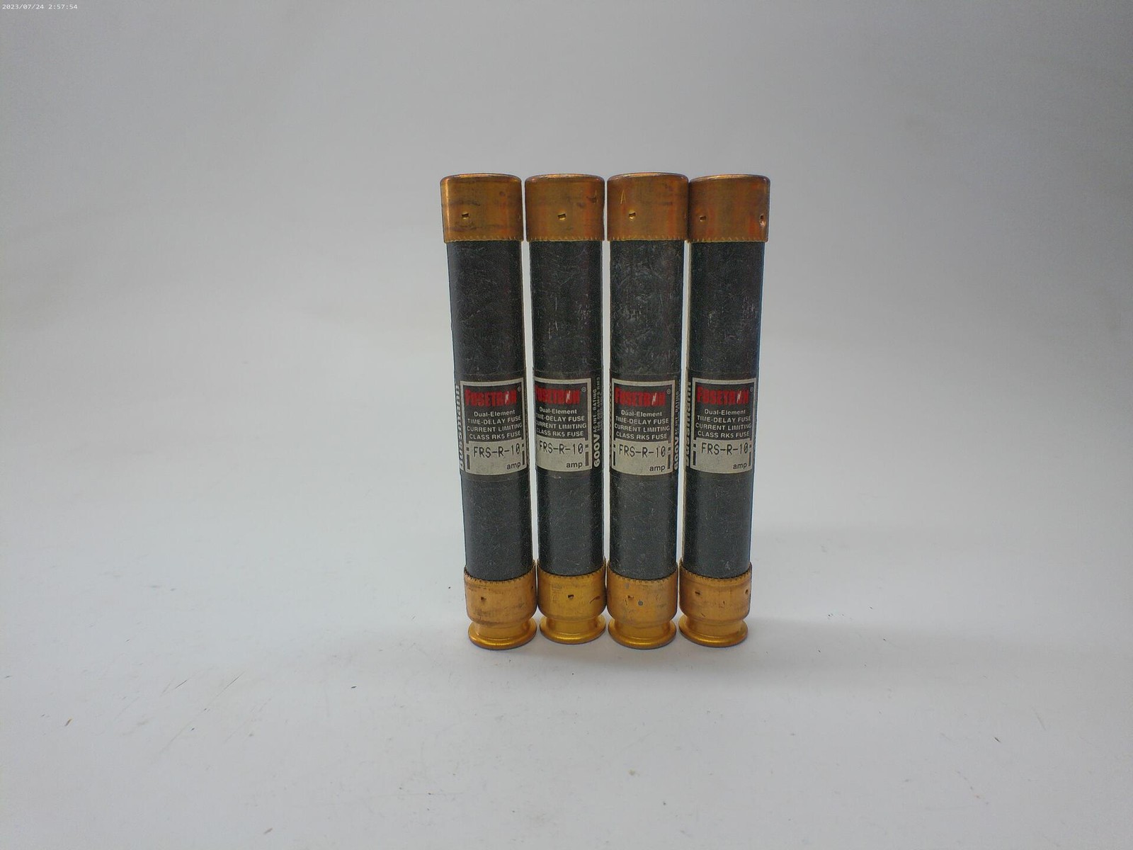 FUSETRON FRS-R-10 FUSE BLACK LOT OF 4 NSNP