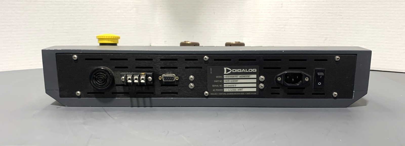 Digalog Testmate Remote MPN/949-2350 115/230VAC Power Tested