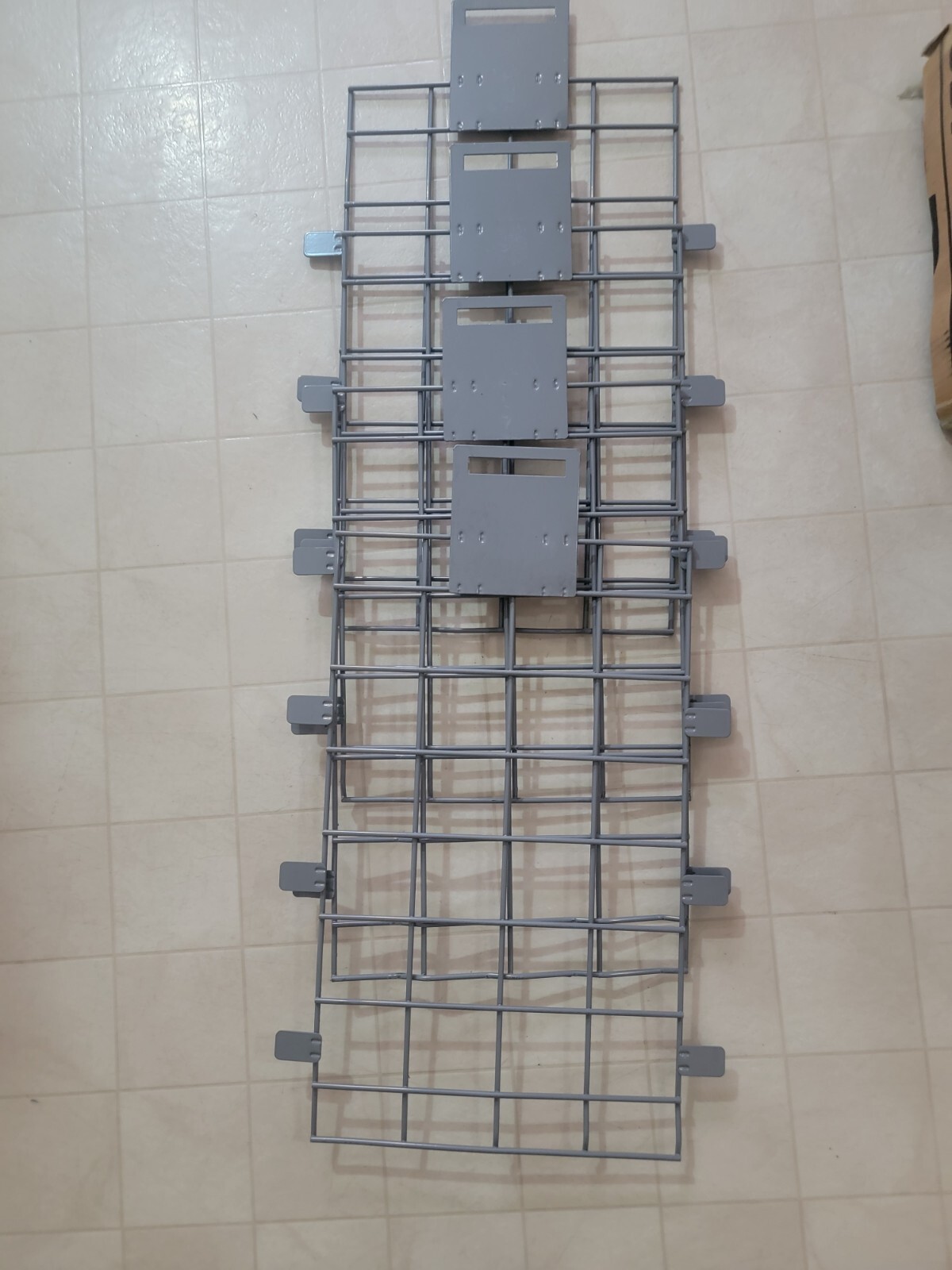 4 Panel Security Grid HOM191500 Gray 20″T x 12″W. (23″ Tall w/ Top)