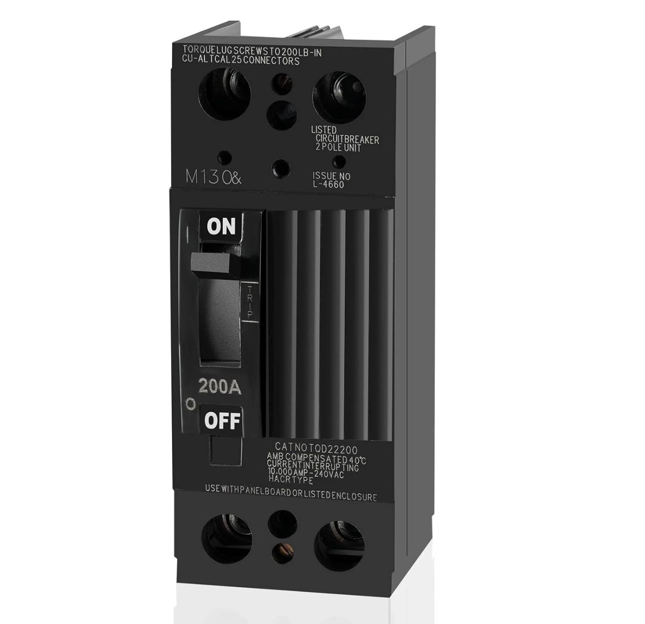 TQD22200 2 Pole 200 Amp Circuit Breaker GE Compatible