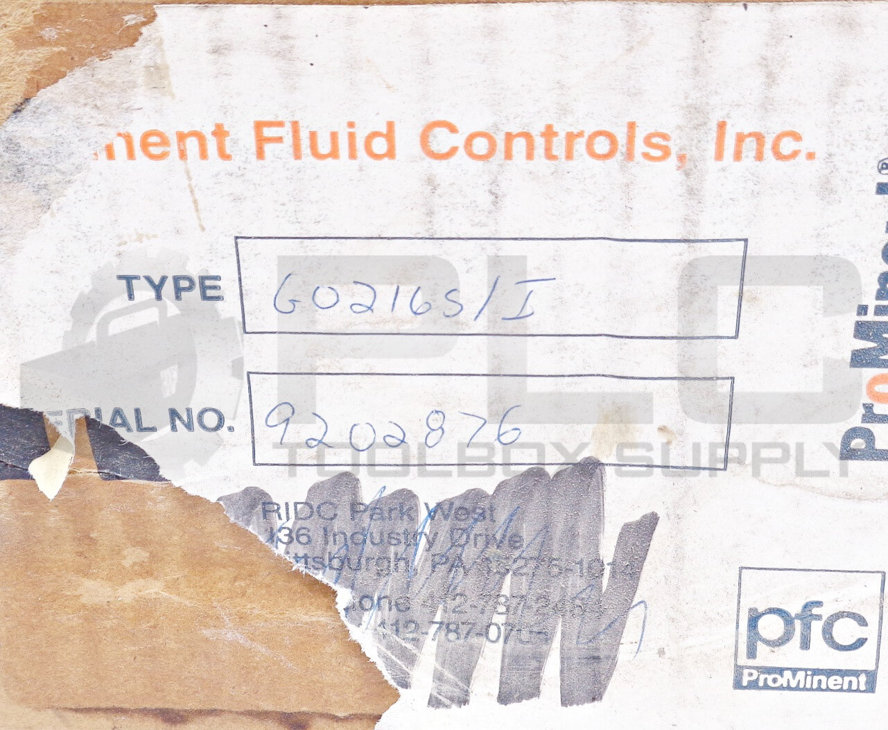 NEW PROMINENT FLUID CONTROLS G0216S/I METER / PUMP GAMMA/4-I