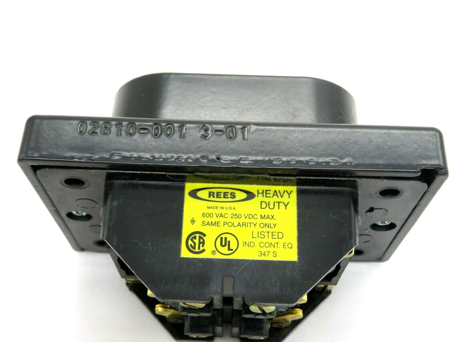 NEW REES 02810001 1 3/8 PLASTIC FLUSH BLK-BLK
