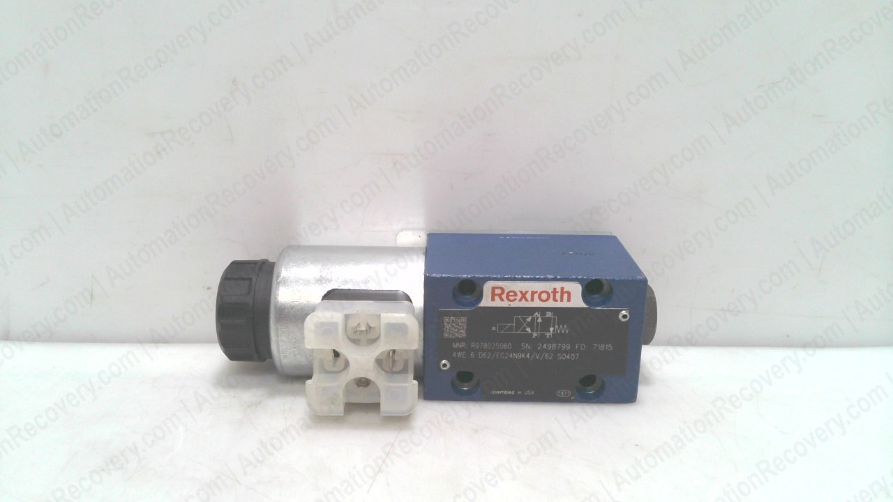 BOSCH REXROTH 4WE-6-D62/EG24N9K4/62, SPOOL VALVER, 978025060 #353140