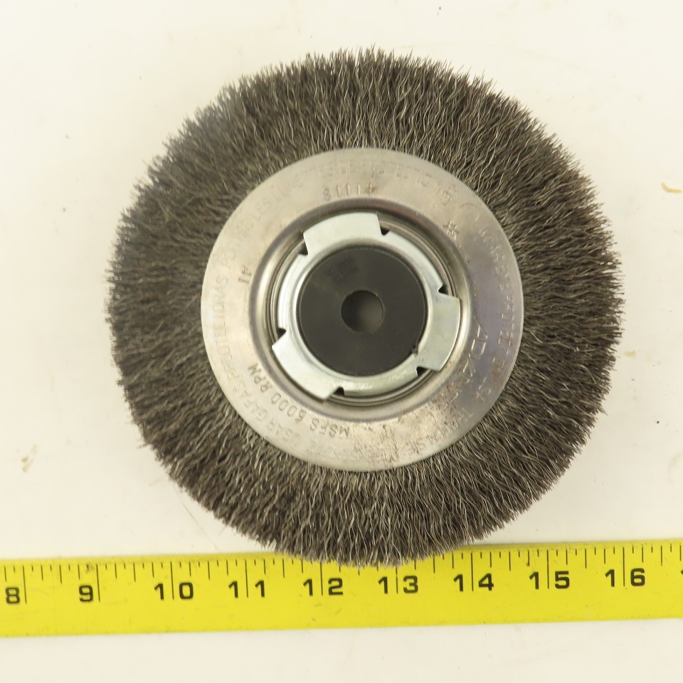 Advance Brush EPD 81114 PFERD 6″ x 1-1/16″ Wide Medium Face Wire Wheel Brush