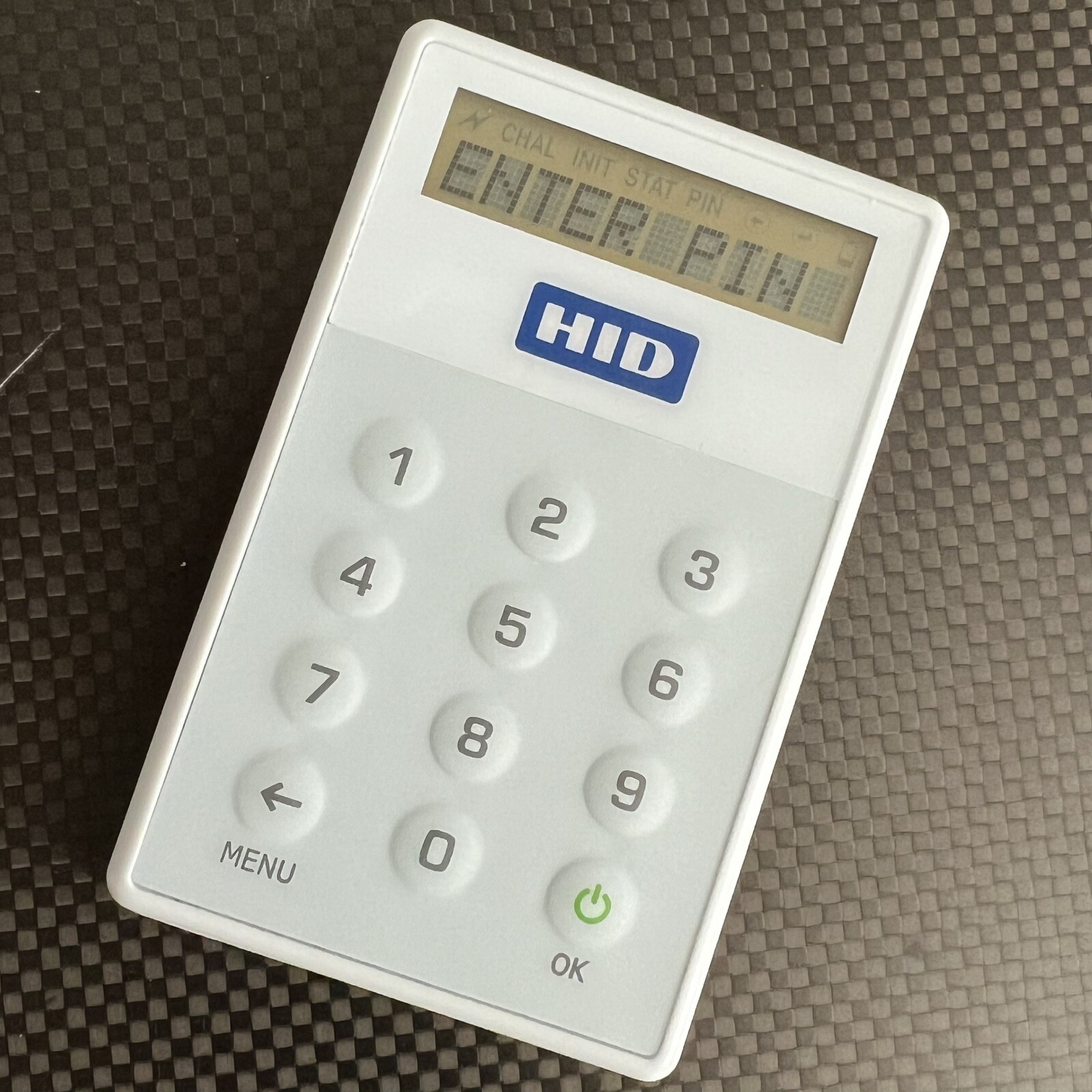HID Token One Bank Security PIN Key Card