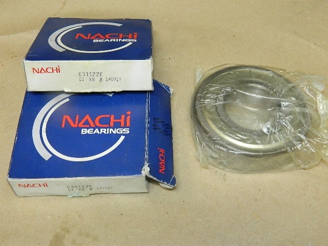 NACHI Bearing 6311ZZE 140917 Inside 55mm Outside 120mm Width 29mm 2 pieces NEW