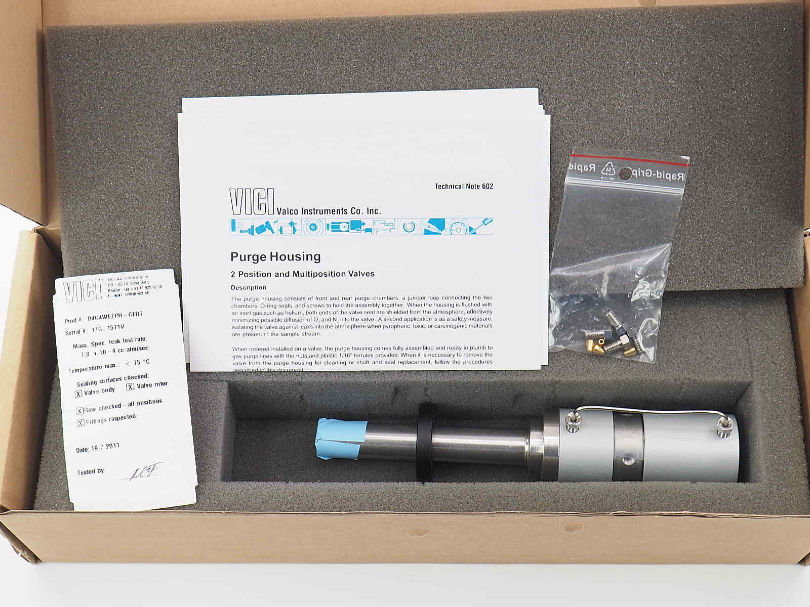 NEW VICI D4C4WEZPH-CERT Replacement 4 port 2-pos valve w/4″ stand off, PH N60/E