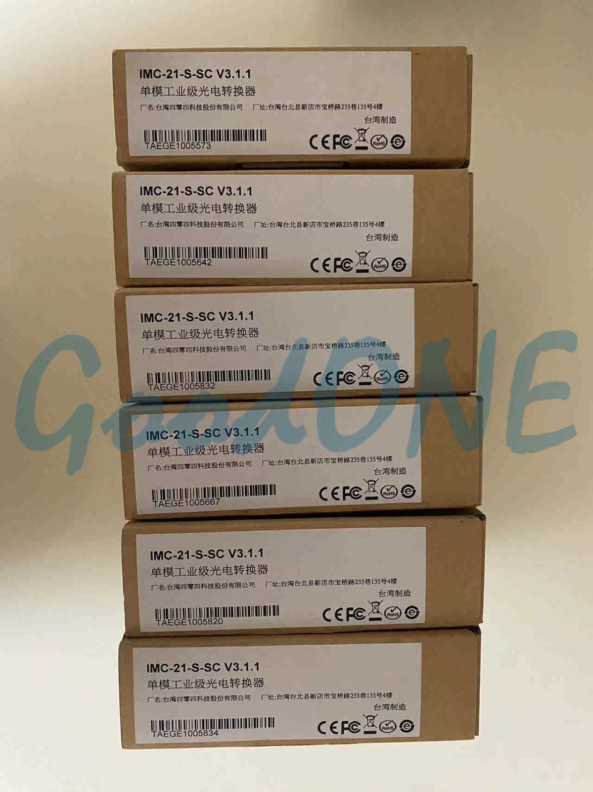 1PC New MOXA IMC-21-S-SC Industrial Grade Single Mode Photoelectric Converter