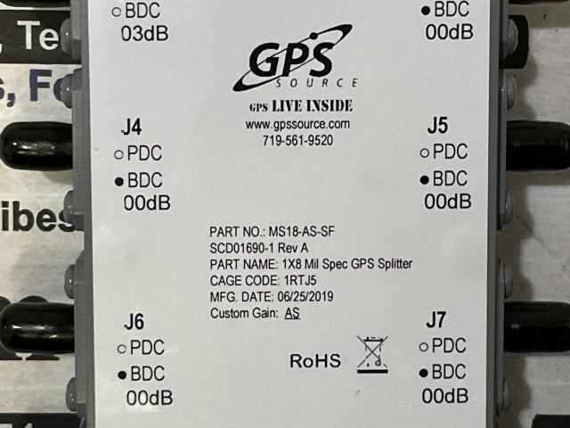 NEW GPS Source Mil Spec GPS Splitter – MS18-AS-SF w/Warranty
