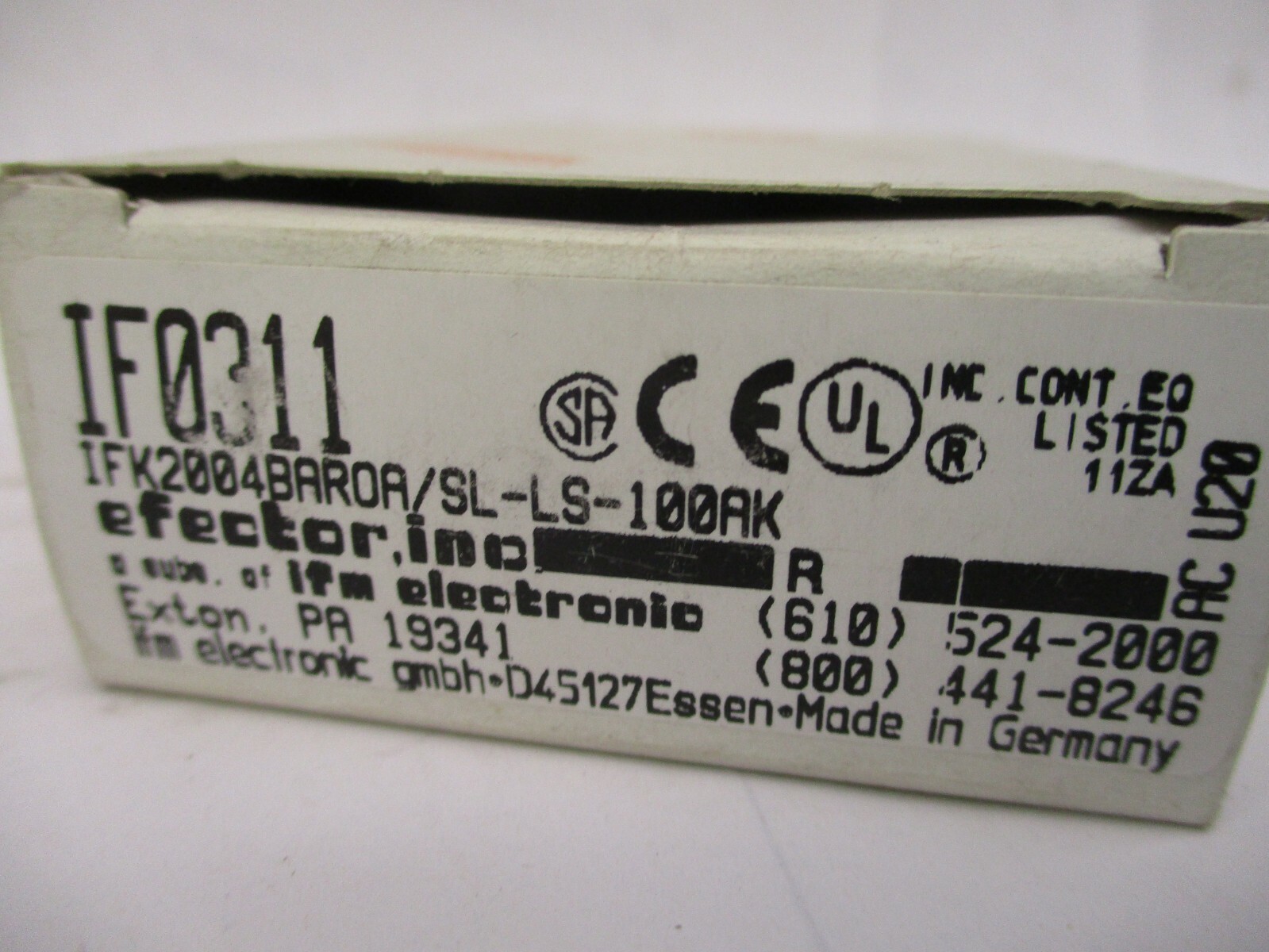New Open Box ifm efector 100 Inductive Proximity Switch IFK2004BAROA A2714DH