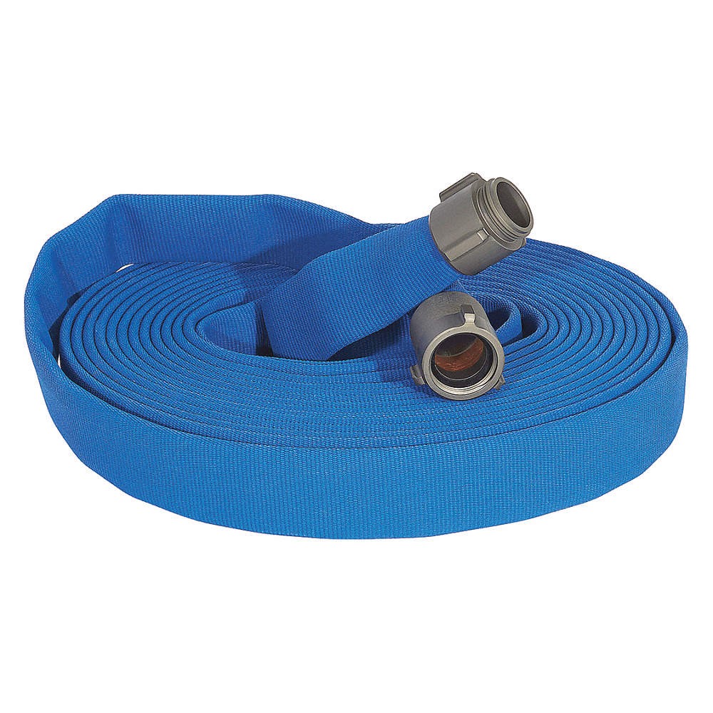 JAFLINE HD G52H15HDW100NB Fire Hose,100 ft,White,Polyester 404P53