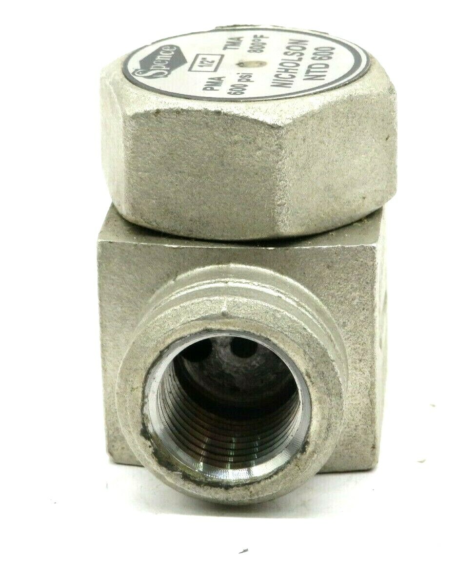NEW SPENCE NTD-600 STEAM TRAP 1/2″ 600PSI 800F NTD600