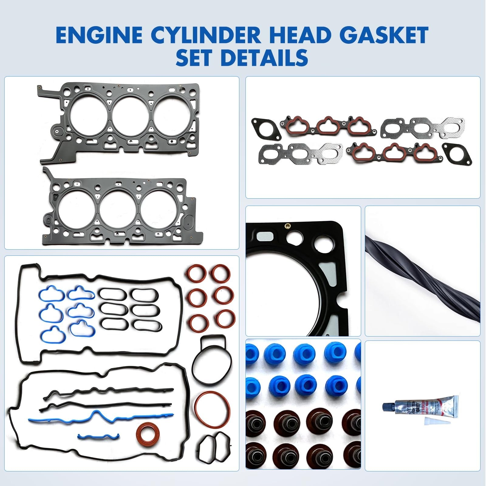 Cylinder Head Gasket Set Fit for Ford Escape 3.0L,for Mazda Tribute 3.0L Repl…