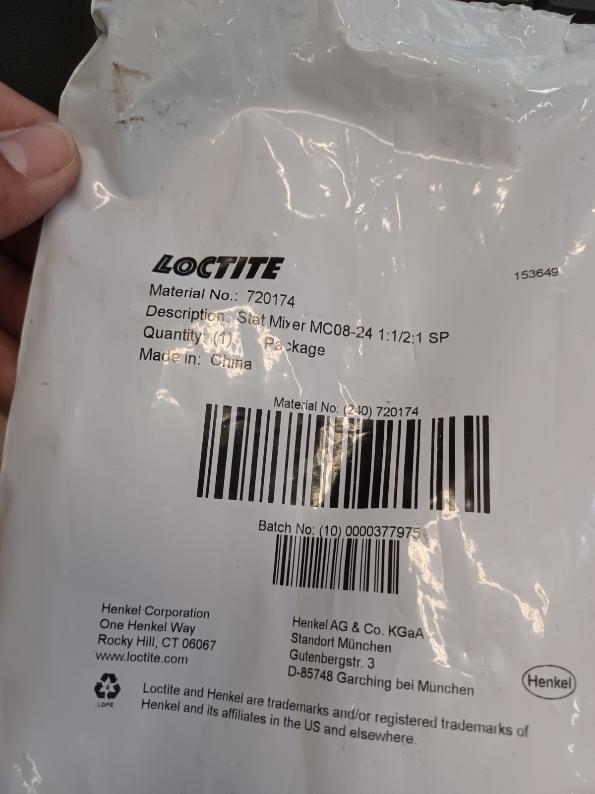 SEALED 10pc LOCTITE 720174 Mixing Nozzle For 1:1/2:1 Ratios Tip #8 13/16″ Long ‘