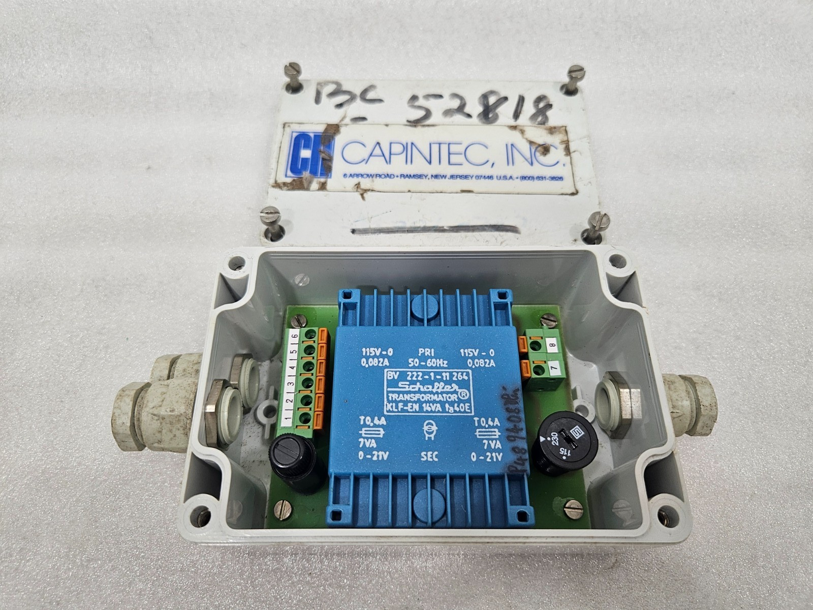 HEIMANN Optoelectronics Netztrafo T14 PPRIM 115/230V 45-65Hz SEK 24V 7VA