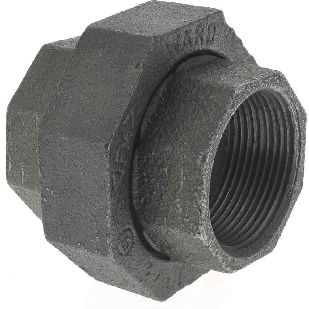 Size 1-1/2″, Class 150, Malleable Iron Black Pipe Union