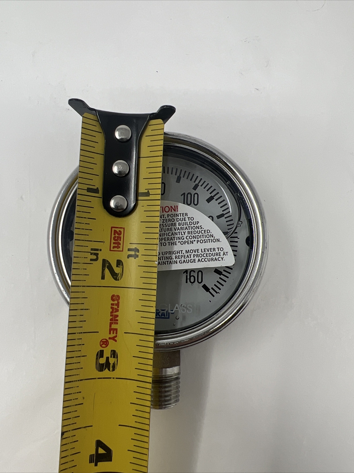 WIKA 316 SS TUBE AND CONNECTION 0-160 PSI PRESSURE GUAGE