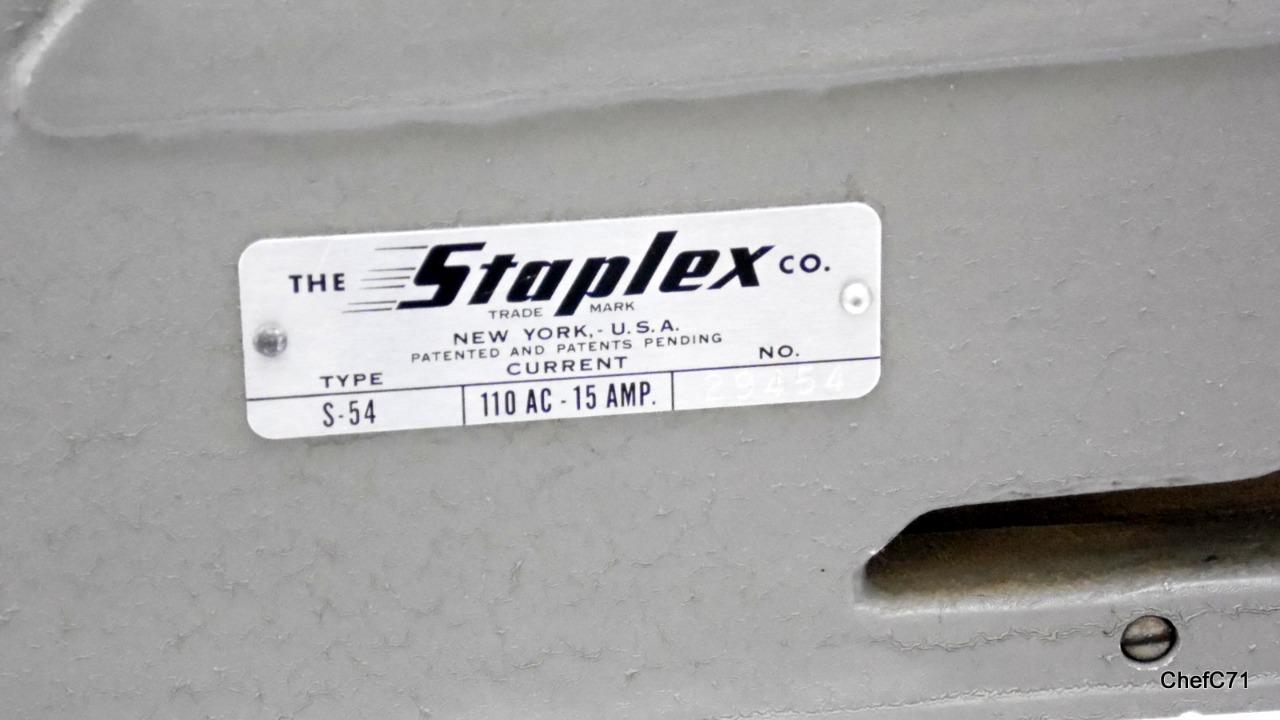 VINTAGE GREEN / GRAY STAPLEX S-54 4″ ADJUST TYPE DS STAPLES VGUC USA MADE