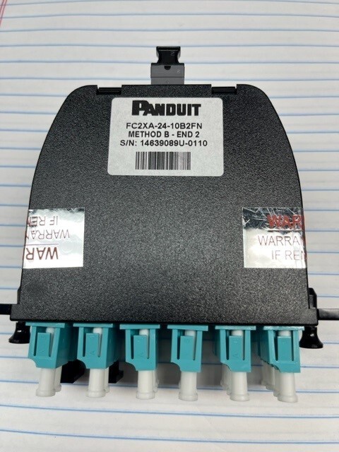 Panduit FC2XA-24-10B2FN FEMALE MTP TO LC DUPLEX ADAPTER cassette – OM3
