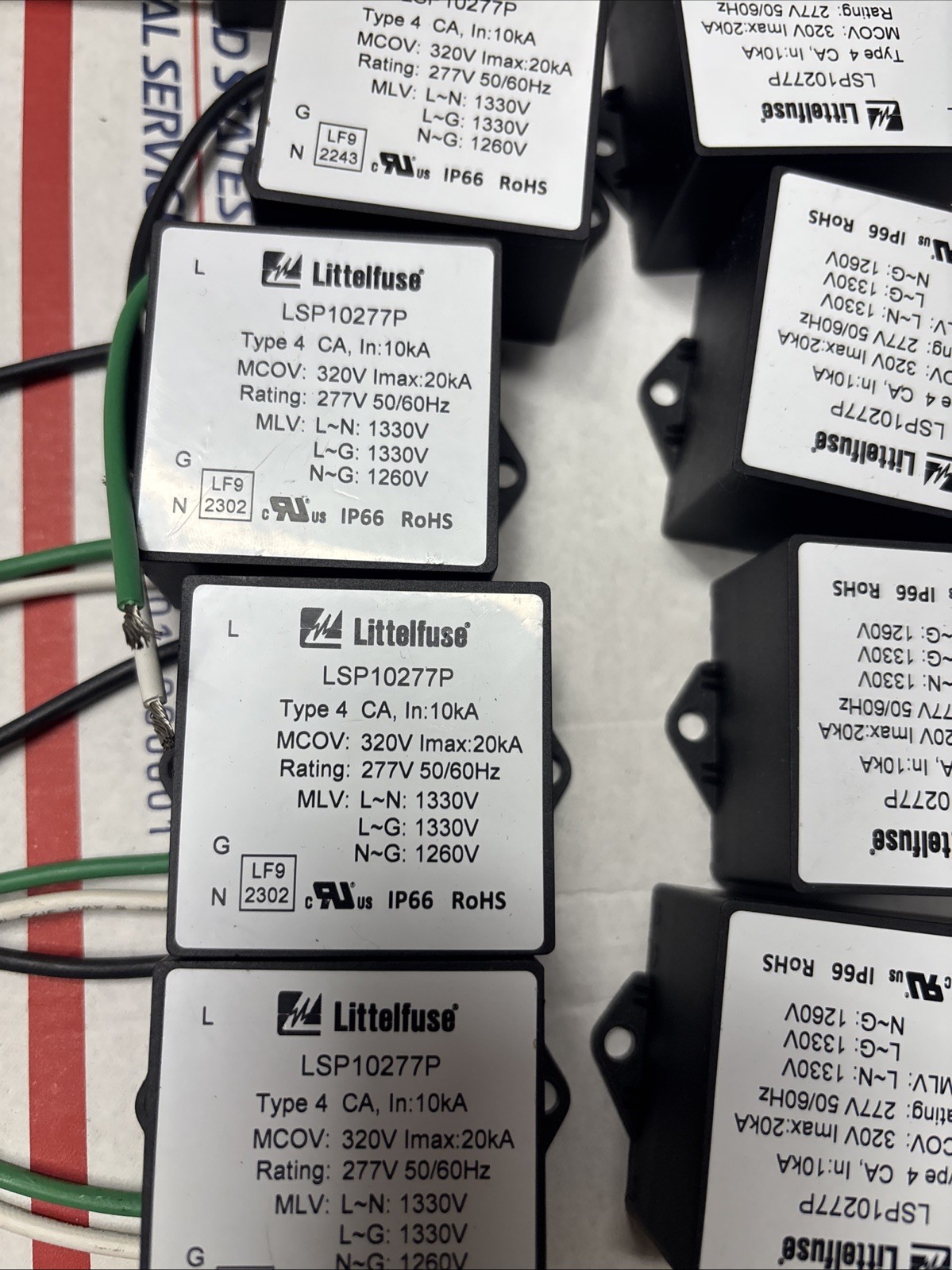 Lot Of 11 Littelfuse 277V LSP10277P Led Driver Surge Protection 277 Vac 50/60Hz