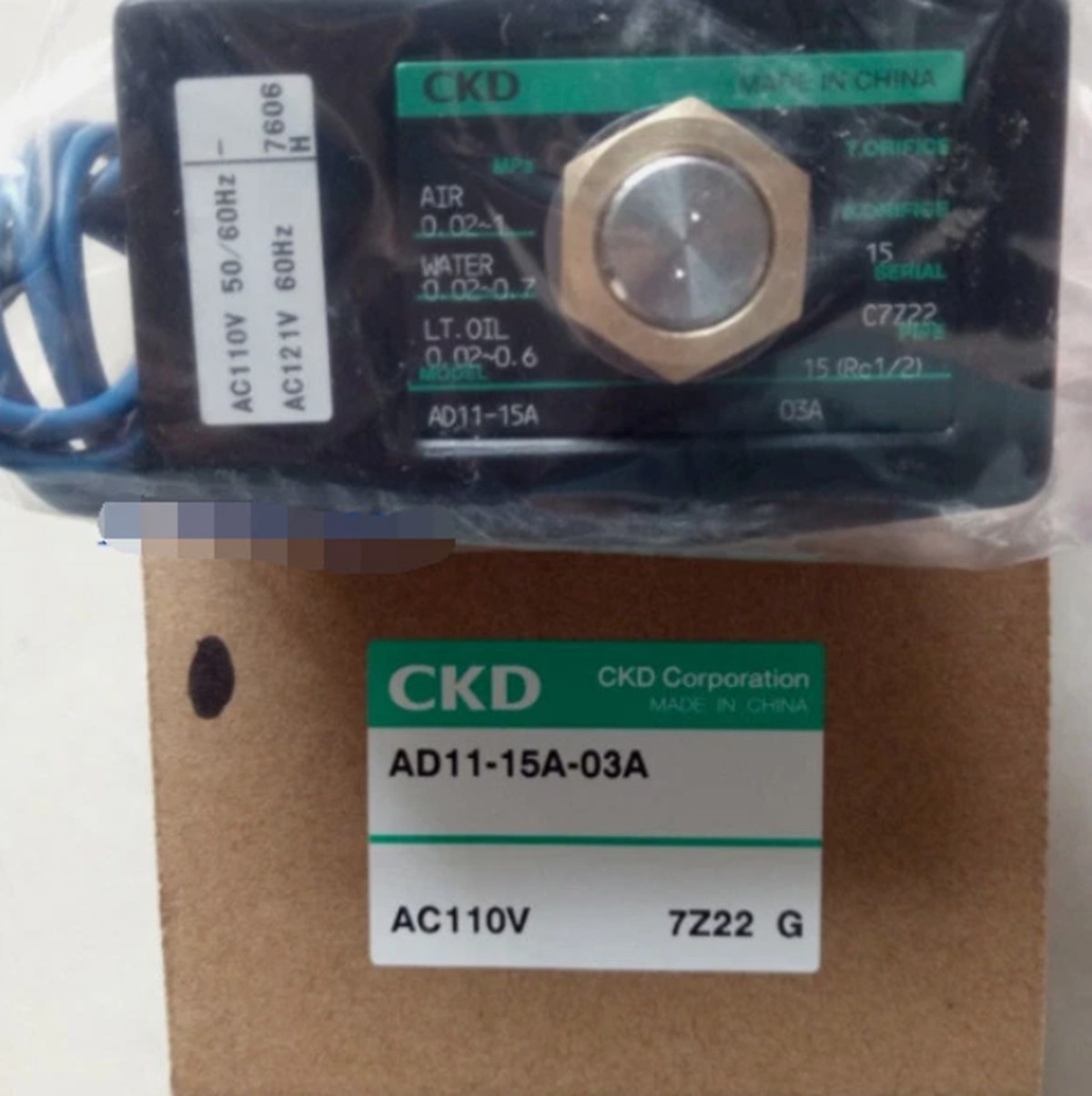 1pcs New CKD AD11-15A-03A AC110V New Solenoid valve – US Stock