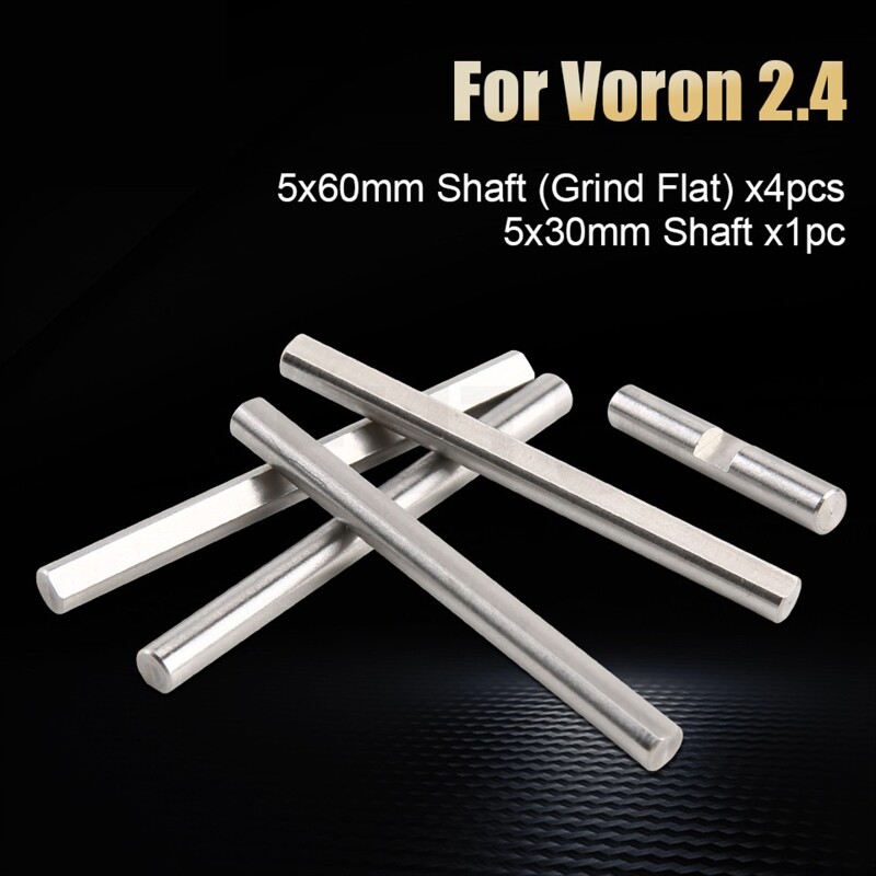 Steel Rod D Type Shaft Diameter 5mm Flat Linear Round Length 30/60mm