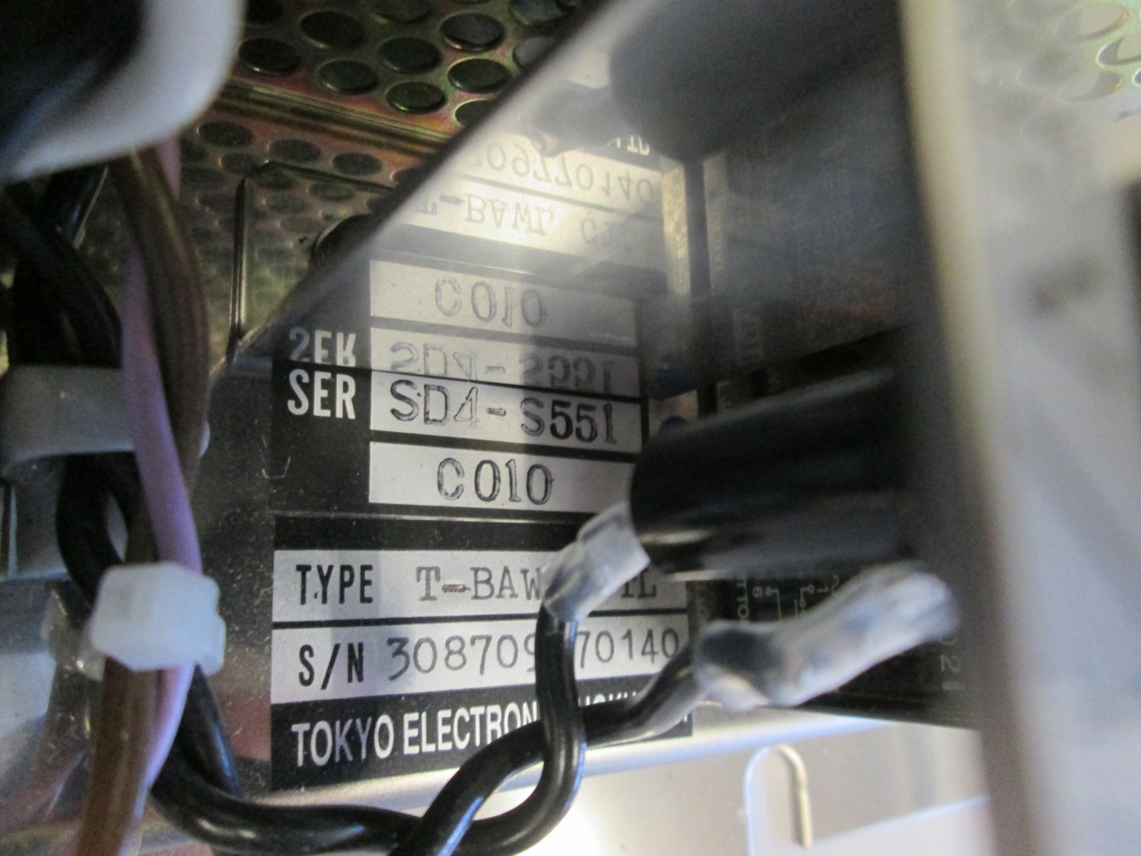 TEL Tokyo Electron SD4-S551-C010 T-BAWL Control Unit and Power Supply Pack